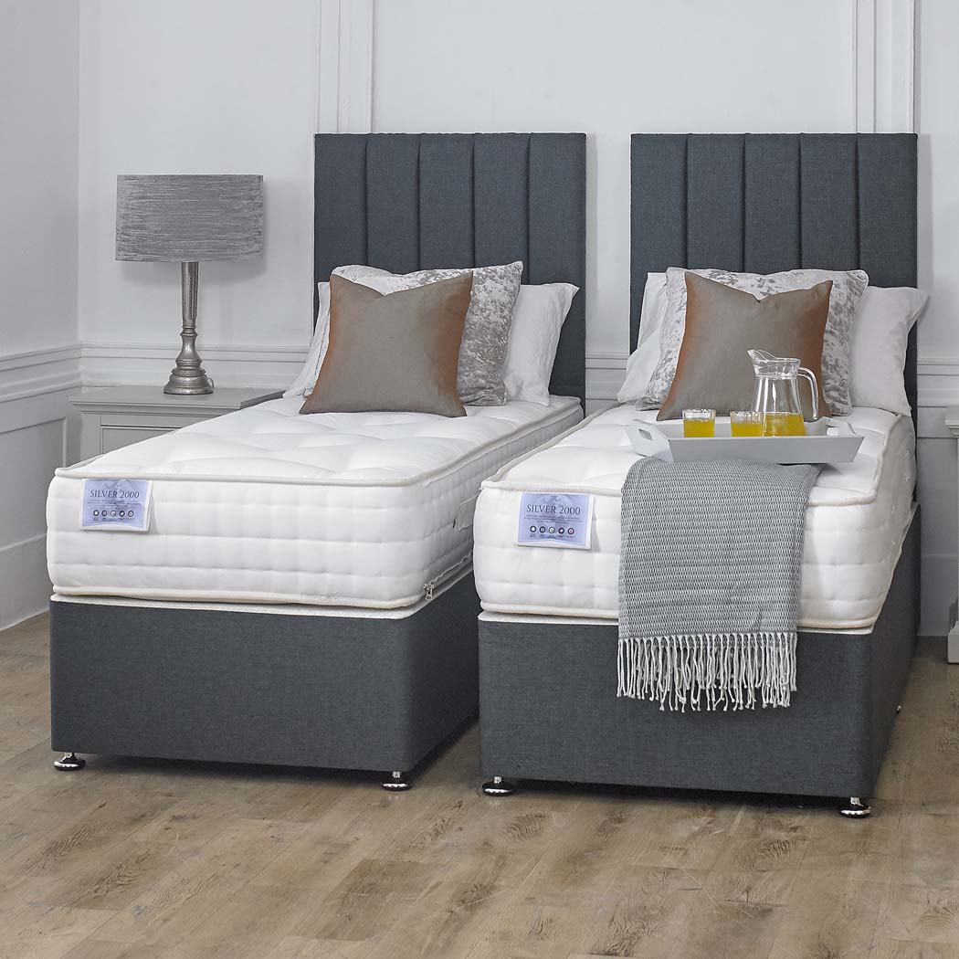 Luxury Hotel Zip and Link 3000 Pocket Sprung Intelligent Memory Divan Bed Set